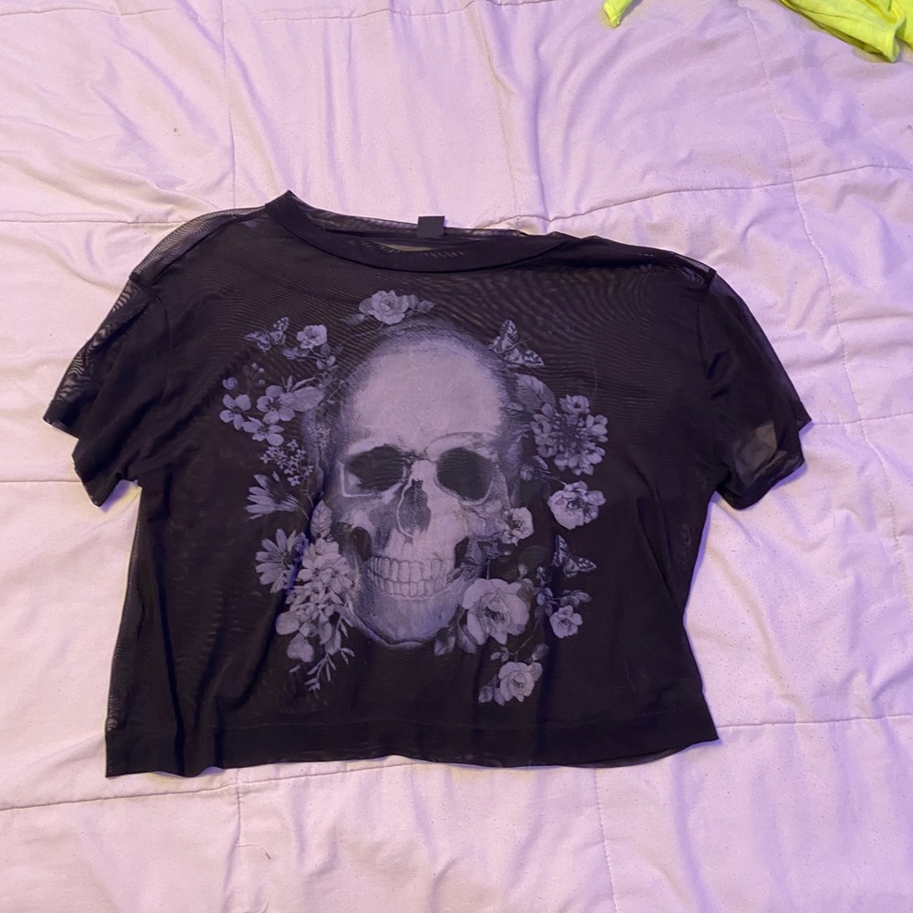 mesh skull top from urban outfitters